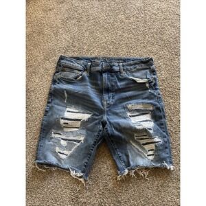 Women's American Eagle Distressed Denim Shorts Size 36